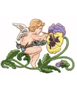 Painting Pansies and Garden Sprite