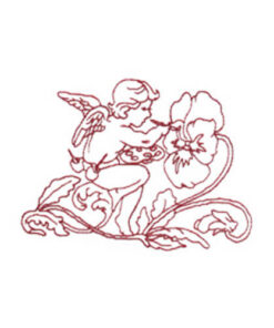 Painting Pansies and Garden Sprite