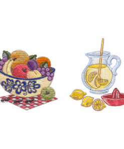 Summertime Fruit Bowl and Lemonade