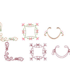 Rosebud Alphabet Accessories