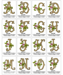 Rosebud Alphabet