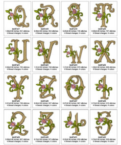 Rosebud Alphabet