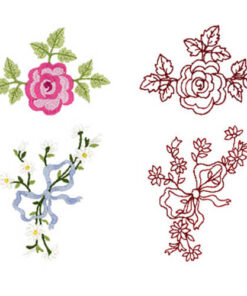 Rose and Baby Flower Accents