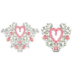 Twisted-Heart Floral 1 & 2