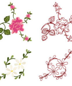 Trailing Rose and Daisy Repeat