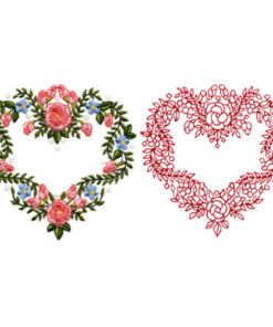 Floral Heart Wreath