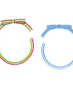 Preppy Striped Bow and Arc