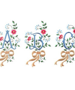 Large Floral Alphabet