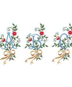 Medium Floral Alphabet