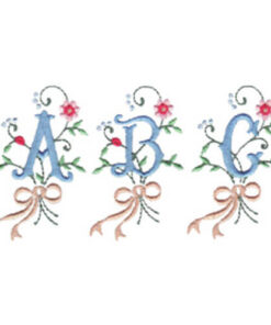 Small Floral Alphabet