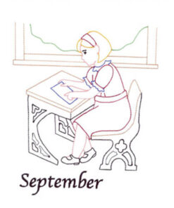Back to School (September Old-Time Color-Line Quilt Design)