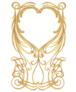 Heart Insert and Golden Heart Frame