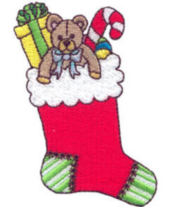Peace Angel and Filled Christmas Stocking