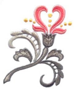 Animated Salt & Pepper Shakers and Art Nouveau Flower 