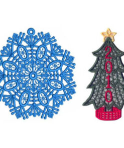2010 Snowflake and Christmas Tree