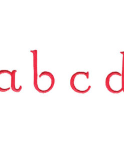 Large Plain Lowercase Alphabet