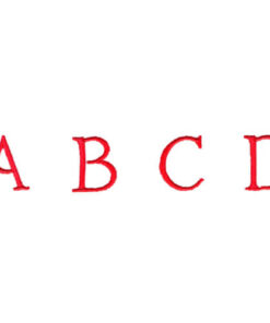 Medium Plain Uppercase Alphabet