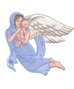 Angel Holding Infant and Grandma's Little Angel
