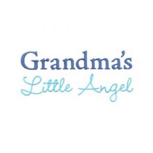 Angel Holding Infant and Grandma's Little Angel