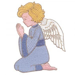 Praying Angel and Candle