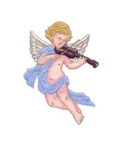 Young Angel Playing Violin and Angels Among Us