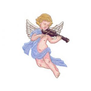 Young Angel Playing Violin and Angels Among Us
