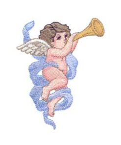 Angel 1 Playing Trumpet and Angels Charge Over You