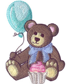 Party Bear and Mistletoe