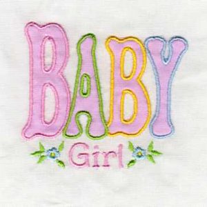 Applique Baby Girl and Baby Boy