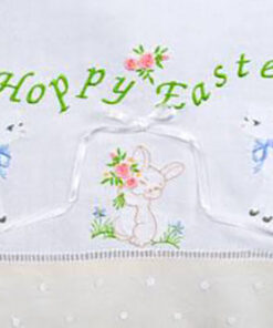 Bunny and Lamb in Fabric Shadow Applique and Happy Easter Towel