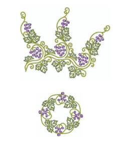 Grape Branch & Grape Wreath