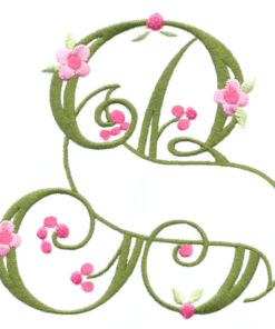 Floral Ribbon Alphabet & Letters