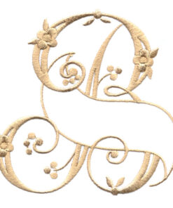 Floral Ribbon Alphabet & Letters