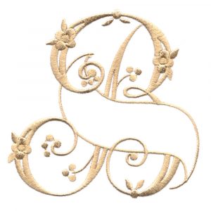 Floral Ribbon Alphabet & Letters