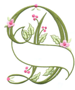 Floral Ribbon Alphabet & Letters
