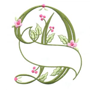 Floral Ribbon Alphabet & Letters