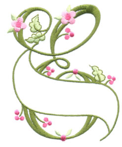 Floral Ribbon Alphabet & Letters