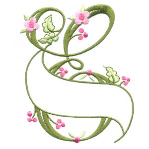 Floral Ribbon Alphabet & Letters