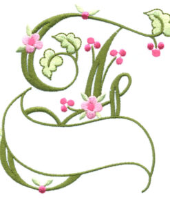 Floral Ribbon Alphabet & Letters