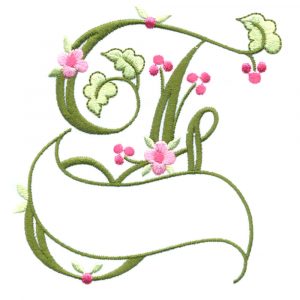 Floral Ribbon Alphabet & Letters