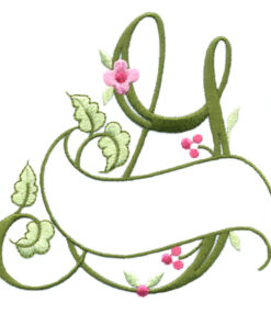 Floral Ribbon Alphabet & Letters