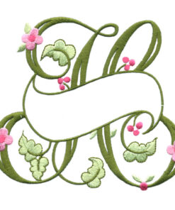 Floral Ribbon Alphabet & Letters