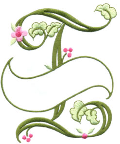 Floral Ribbon Alphabet & Letters