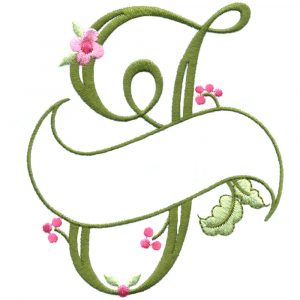 Floral Ribbon Alphabet & Letters