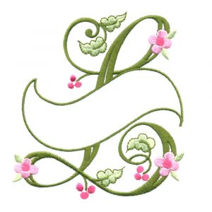 Floral Ribbon Alphabet & Letters