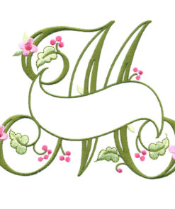 Floral Ribbon Alphabet & Letters