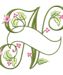 Floral Ribbon Alphabet & Letters