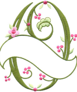 Floral Ribbon Alphabet & Letters