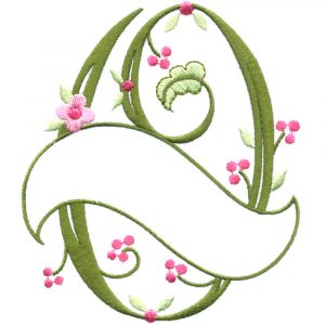 Floral Ribbon Alphabet & Letters