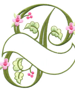 Floral Ribbon Alphabet & Letters